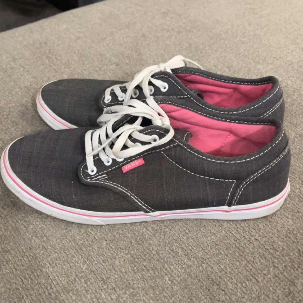 Vans Pink Grey And White Lace Shoes Women’s Size 6.5 - Picture 2 of 8